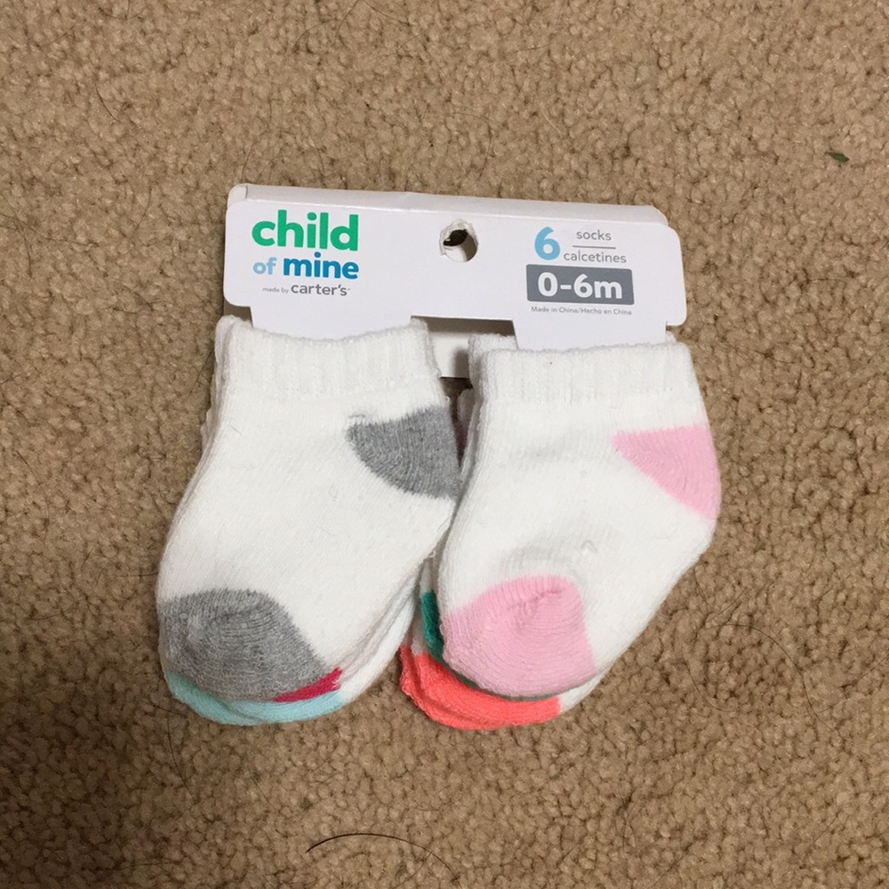 Baby girl 0-6 month socks